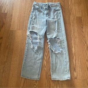 Distressed Light Blue Women's Jeans